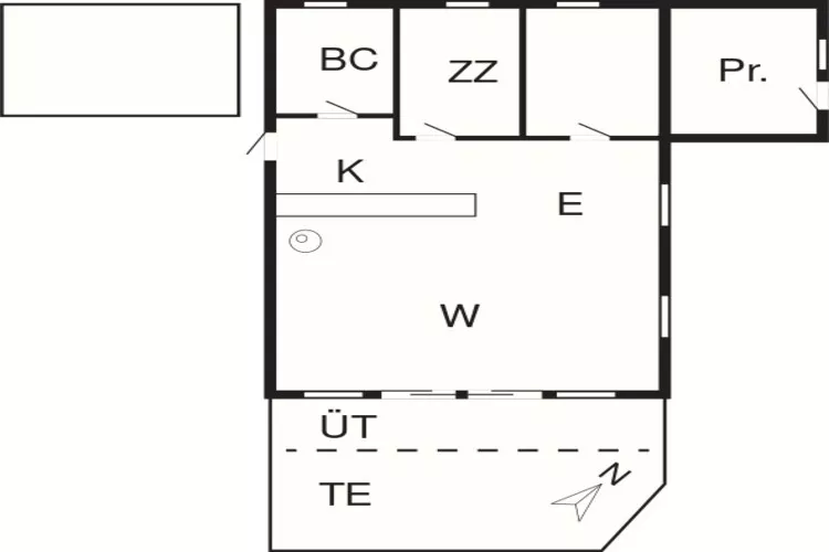 Gezellig strandhuis -- By Traum Ferienwohnungen-Plattegrond