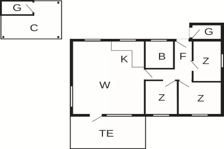 6 persoons vakantie huis in Væggerløse-By Traum-Plattegrond