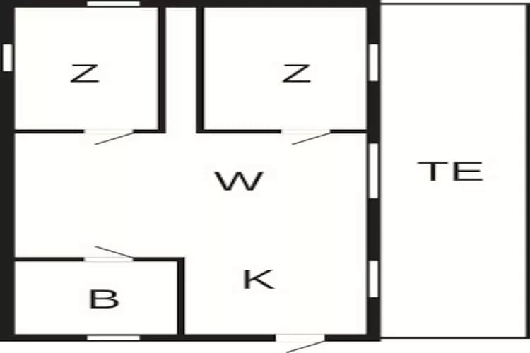 Gezellig strandhuisje -- By Traum Ferienwohnungen-Plattegrond