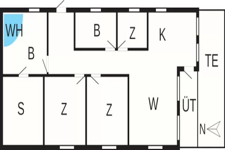 Luxe retraite nabij Kvie So -- By Traum Ferienwohnungen-Plattegrond