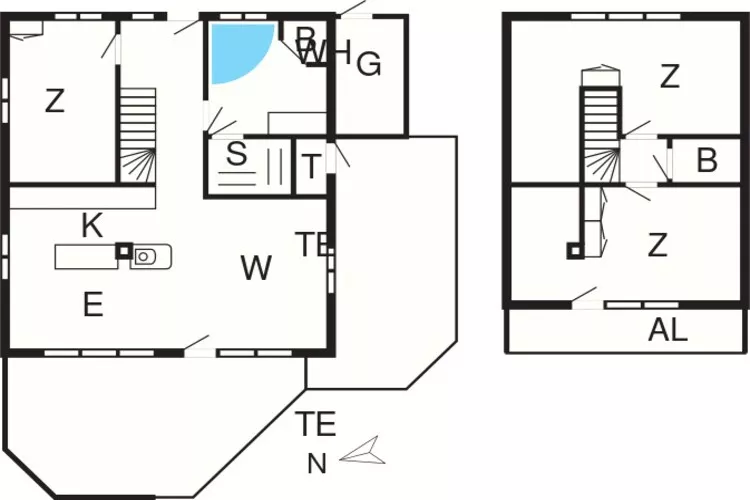 MERKUR 70+48 LOGGIA SW 2.R.-Plattegrond