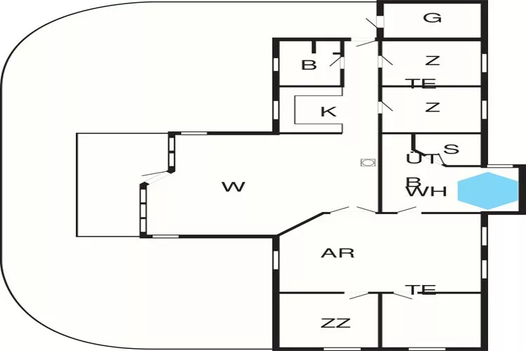 12 persoons vakantie huis in Rødby-By Traum-Plattegrond
