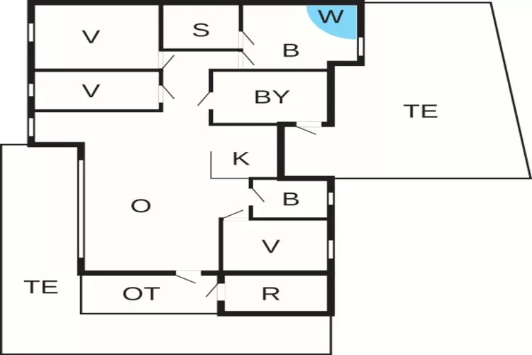 Rustig toevluchtsoord in Lodskovvad -- By Traum Ferienwohnungen-Plattegrond