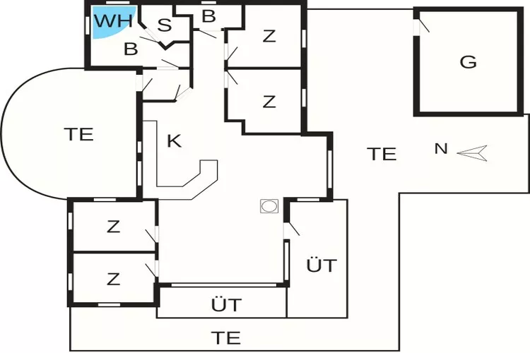 Gezellig strandhuis met spa -- By Traum Ferienwohnungen-Plattegrond