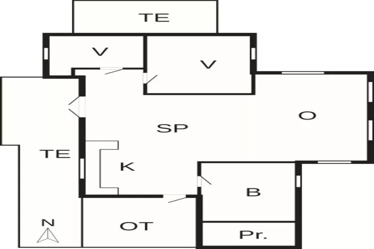 Kustcharme in Romo -- By Traum Ferienwohnungen-Plattegrond