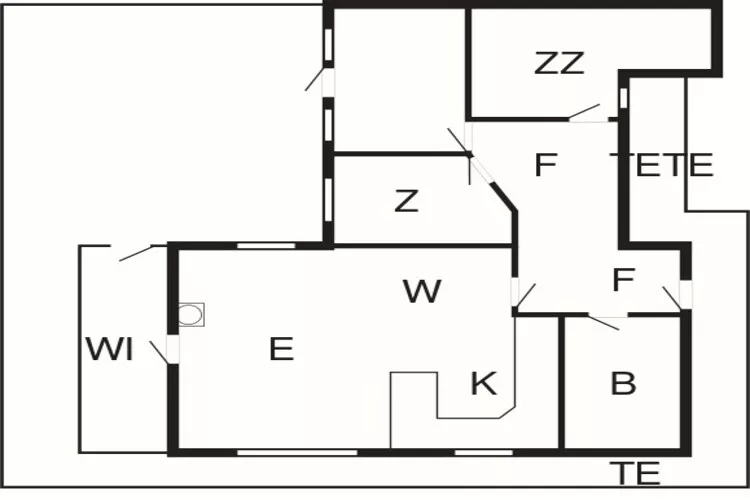 6 persoons vakantie huis in Knebel-By Traum-Plattegrond