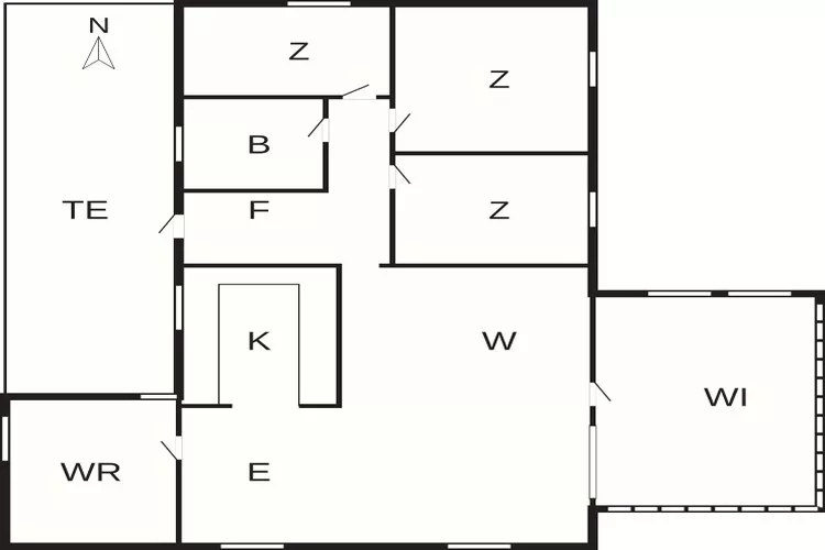 6 persoons vakantie huis in Nørre Nebel-By Traum-Plattegrond