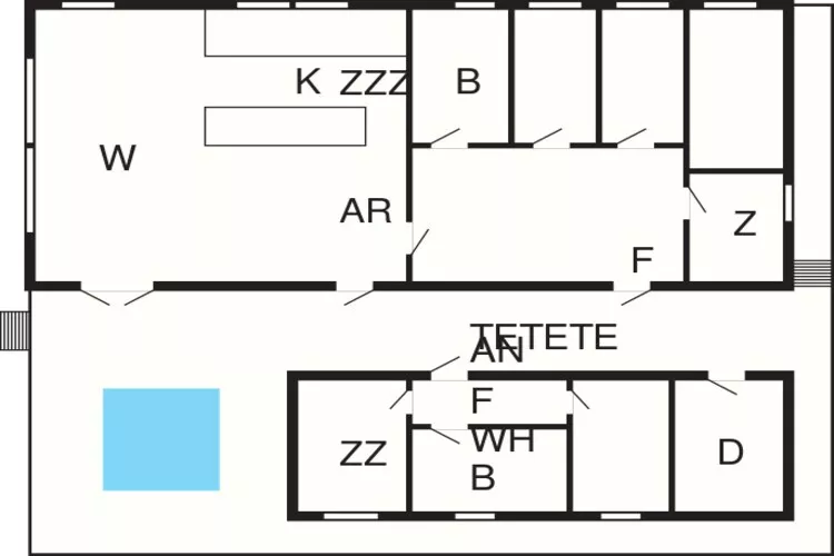 12 persoons vakantie huis in Harboøre-By Traum-Plattegrond
