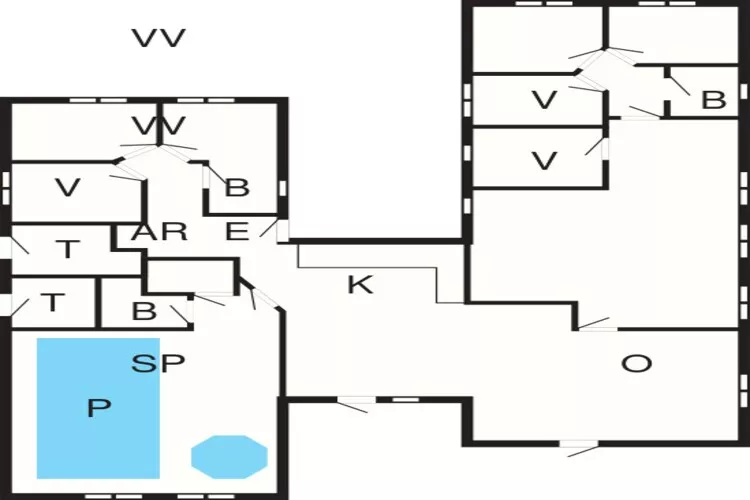 18 persoons vakantie huis in Bogense-Plattegrond