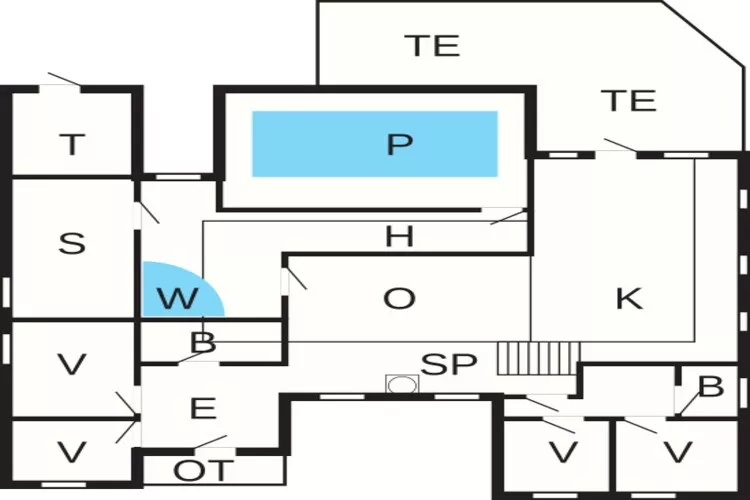 Luxe zwembad retraite in Ebeltoft -- By Traum Ferienwohnungen-Plattegrond
