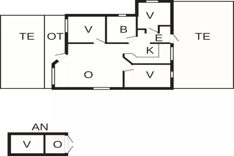 6 persoons vakantie huis in Rødby-Plattegrond