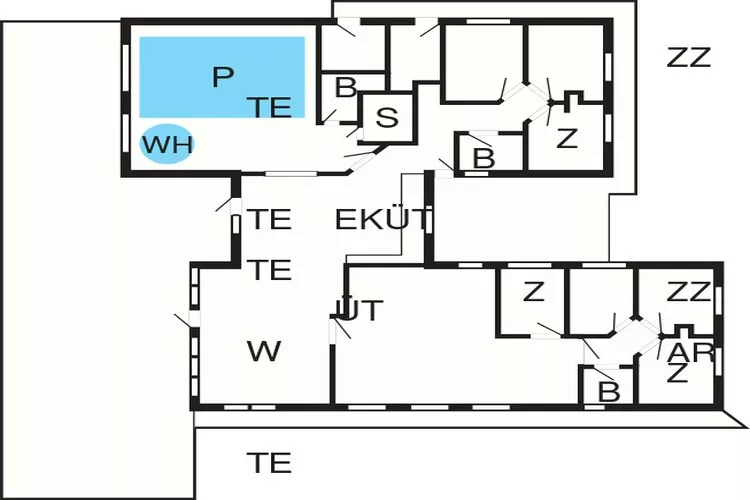 Luxe retraite in Mommark -- By Traum Ferienwohnungen-Plattegrond