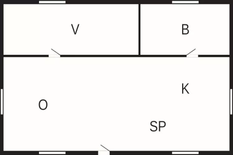 3 persoons vakantie huis in FLEN-By Traum-Plattegrond