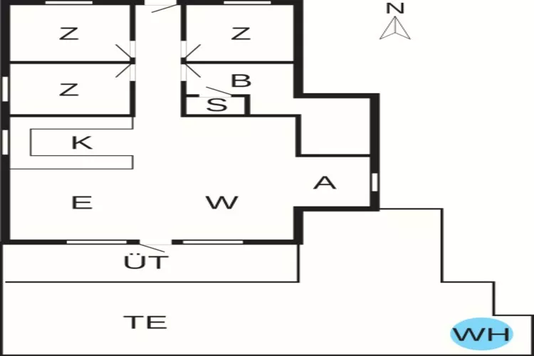 6 persoons vakantie huis in Ulfborg-Plattegrond