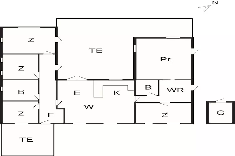 8 persoons vakantie huis in Pandrup-By Traum-Plattegrond