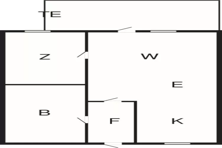 2 persoons vakantie huis in Aakirkeby-By Traum-Plattegrond