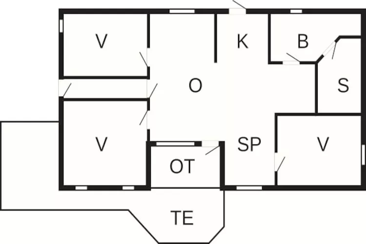 6 persoons vakantie huis in Aakirkeby-By Traum-Plattegrond