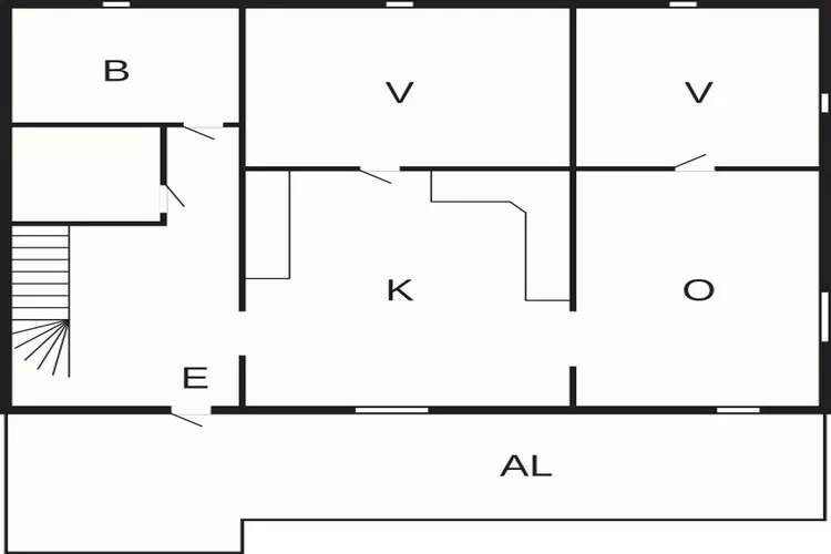 4 persoons vakantie huis in LUR-By Traum-Plattegrond