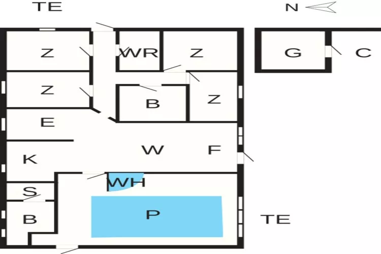 Gerenooveerd toevluchtsoord met zwembad -- By Traum Ferienwohnungen-Plattegrond