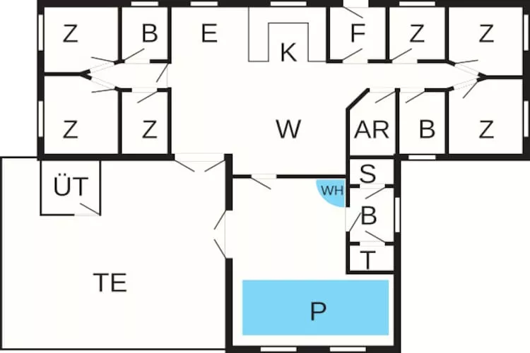 12 persoons vakantie huis in Ulfborg-By Traum-Plattegrond