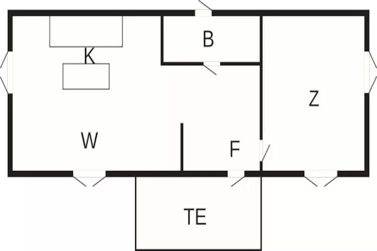 3 persoons vakantie huis in TROSA-By Traum-Plattegrond