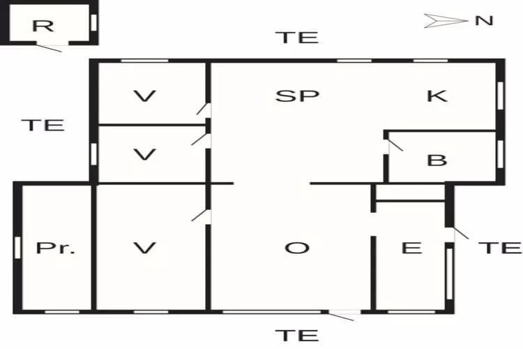 7 persoons vakantie huis in Bjert-By Traum-Plattegrond