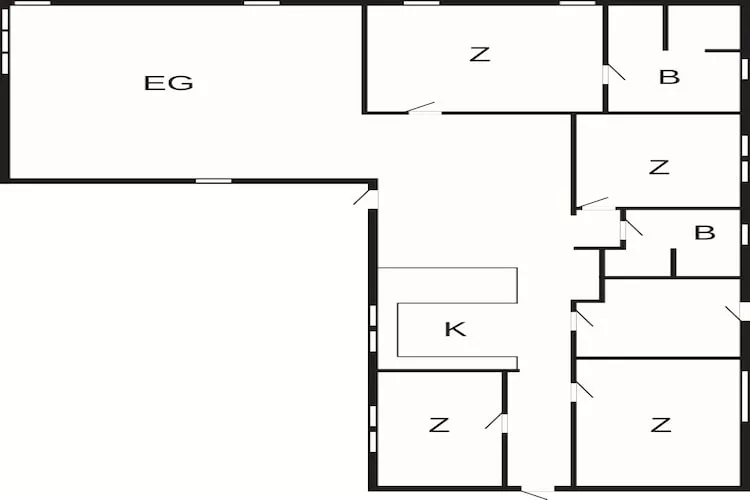 Gezellig strandhuisje -- By Traum Ferienwohnungen-Plattegrond
