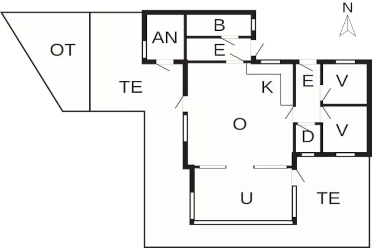 6 persoons vakantie huis in Børkop-By Traum-Plattegrond