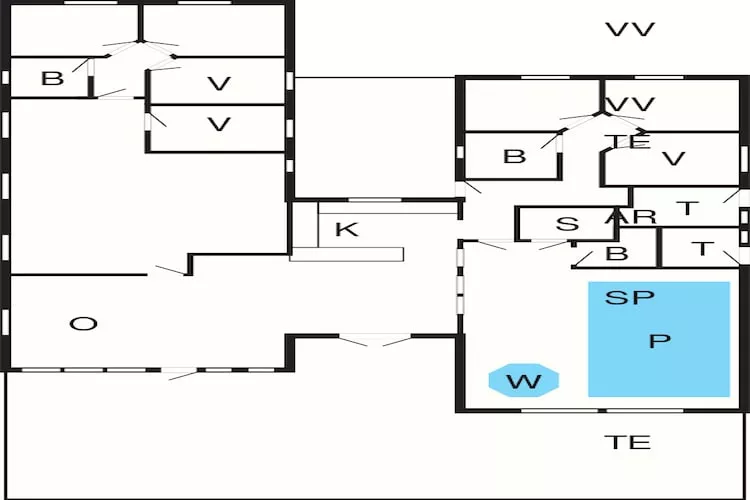 Luxe retraite in albaek -- By Traum Ferienwohnungen-Plattegrond