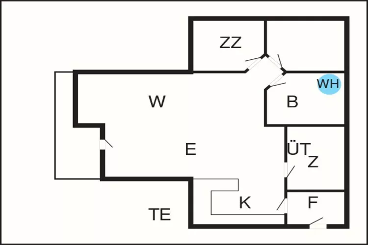 6 persoons vakantie huis in Toftlund-By Traum-Plattegrond