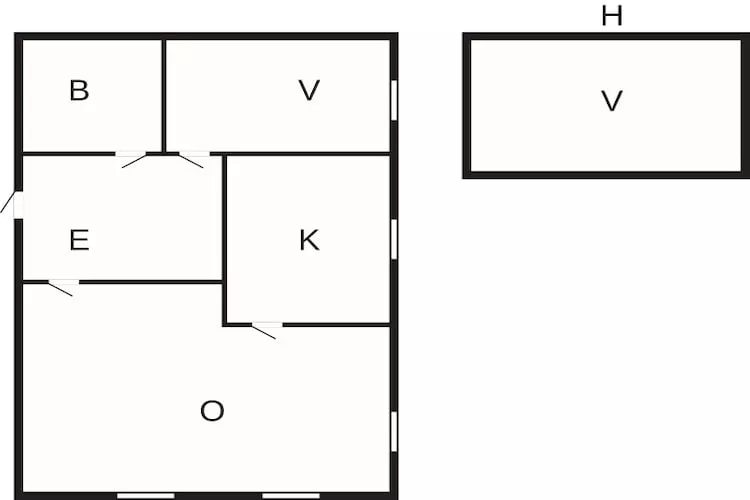 4 persoons vakantie huis in Bryggja-By Traum-Plattegrond