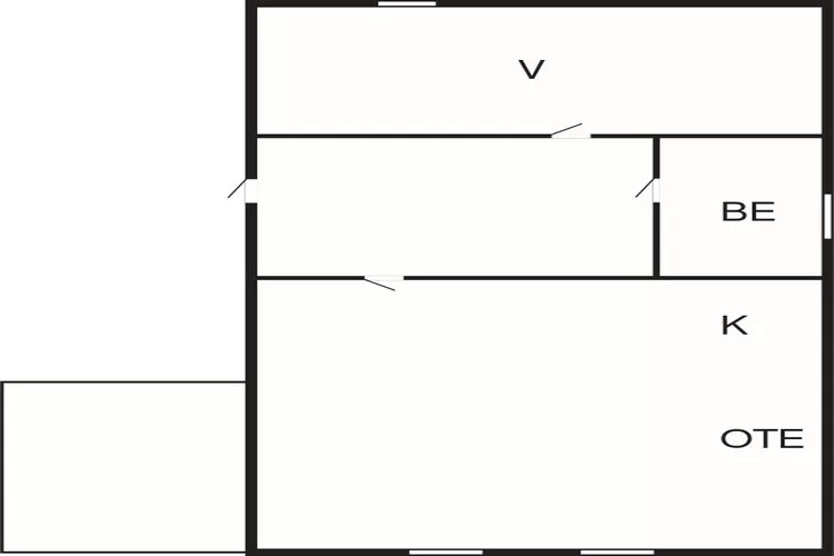4 persoons vakantie huis in Bryggja-By Traum-Plattegrond