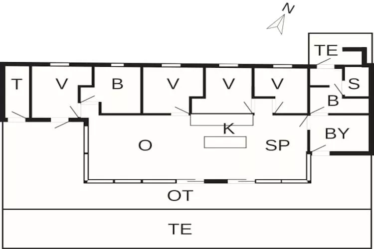 8 persoons vakantie huis in Knebel-By Traum-Plattegrond