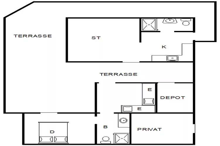 4 persoons vakantie huis in Fanø-By Traum-Plattegrond