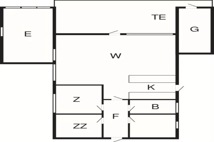 Licht strandhuis in Marielyst -- By Traum Ferienwohnungen-Plattegrond