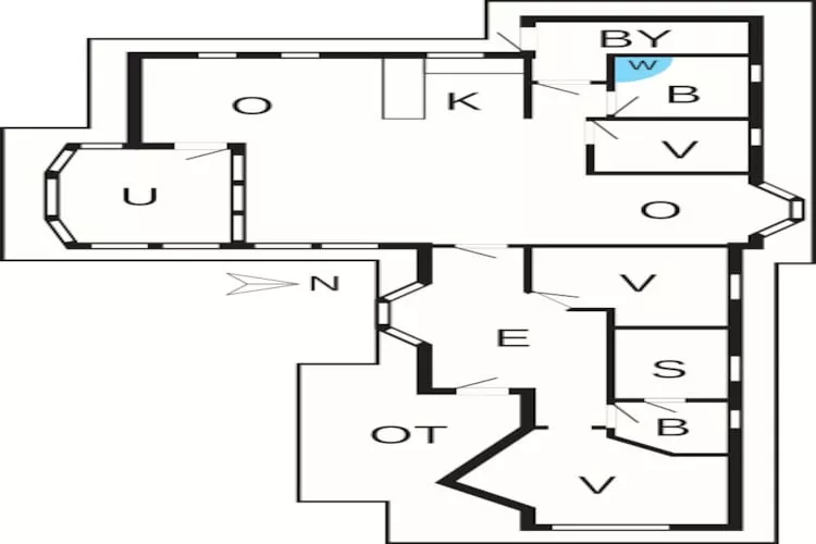 Luxe retraite in Bork Havn -- By Traum Ferienwohnungen-Plattegrond