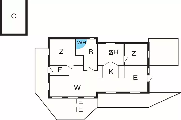 8 persoons vakantie huis in Løgstør-By Traum-Plattegrond