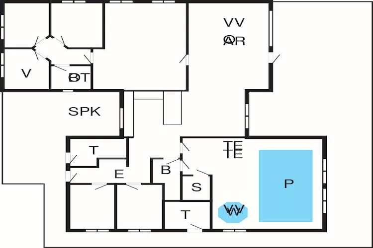 Luxe retraite bij Skastrup -- By Traum Ferienwohnungen-Plattegrond