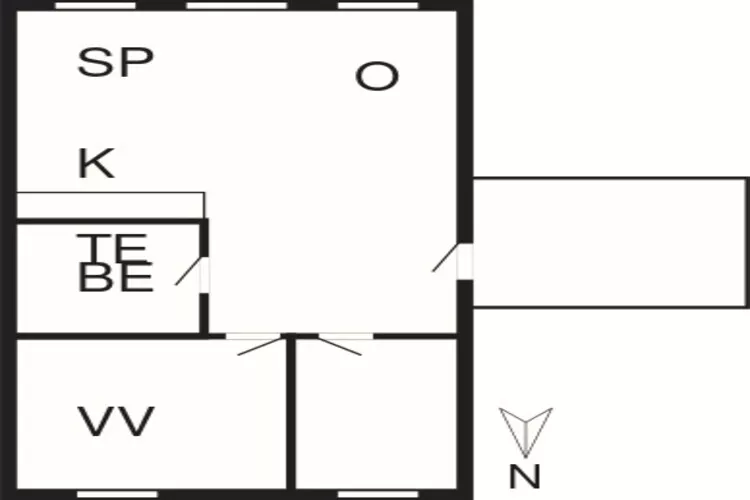 4 persoons vakantie huis in Rømø-By Traum-Plattegrond