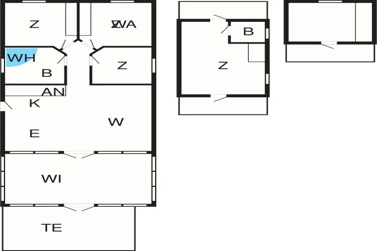 Gezinsuitje in Hovborg -- By Traum Ferienwohnungen-Plattegrond
