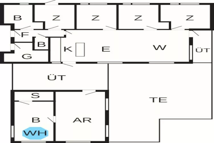 12 persoons vakantie huis in Løkken-By Traum-Plattegrond
