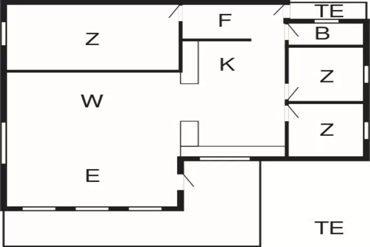 Sfeervol strandhuis -- By Traum Ferienwohnungen-Plattegrond