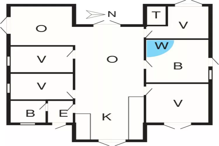 6 persoons vakantie huis in Blokhus-By Traum-Plattegrond
