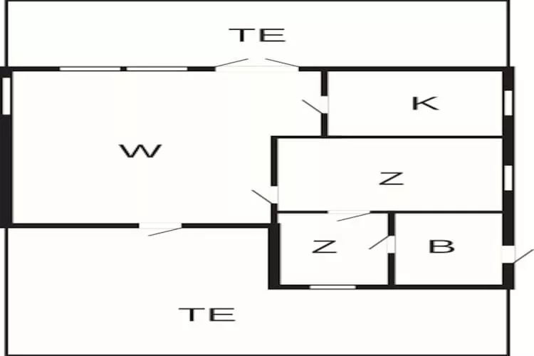 2 persoons vakantie huis in Otterup-By Traum-Plattegrond