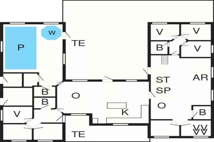 22 persoons vakantie huis in Nexø-Plattegrond