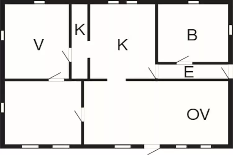 4 persoons vakantie huis in Bredebro-By Traum-Plattegrond