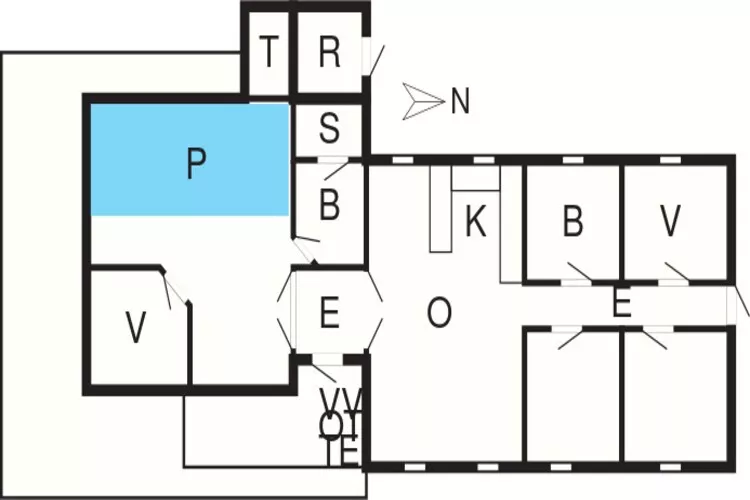 Luxe retraite in Pot Strandby -- By Traum Ferienwohnungen-Plattegrond