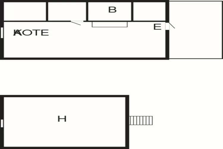 3 persoons vakantie huis in Gullholmen-Plattegrond