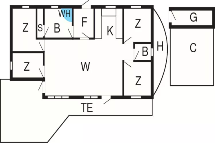 8 persoons vakantie huis in Væggerløse-By Traum-Plattegrond
