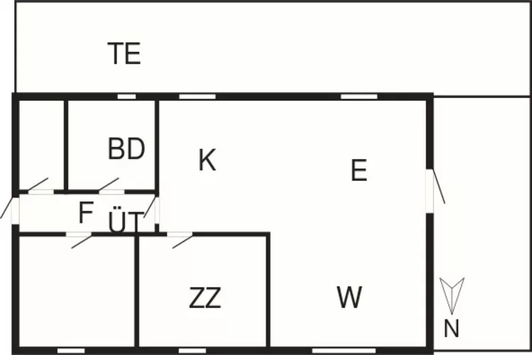 6 persoons vakantie huis in Bindslev-By Traum-Plattegrond